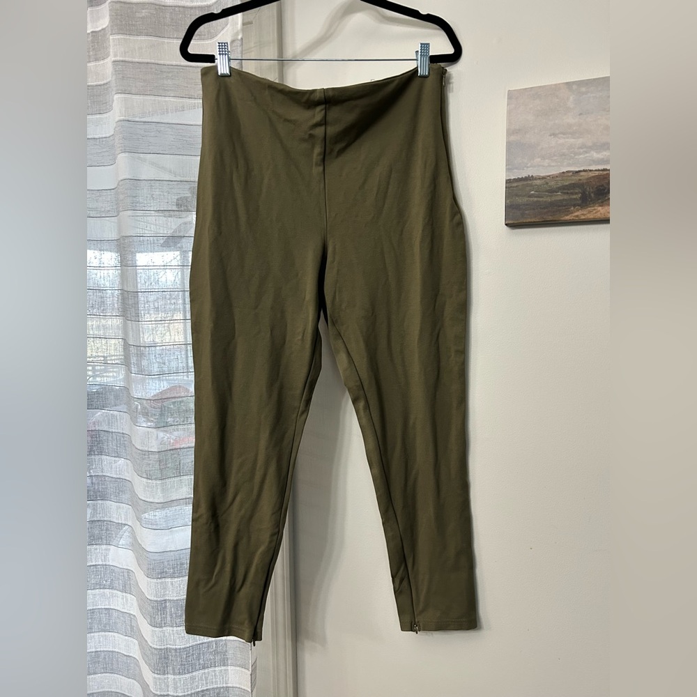 Fabletics Olive Green High-Waisted Pants - Picture 2 of 5